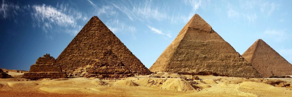 The pyramids of Giza