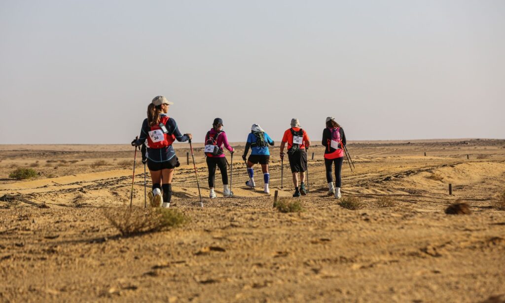 Qarun trail ultramaraton runners